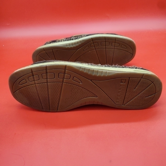 Sperry Top Siders Womens 7.5 Dark Brown Leather Boat Shoes - Picture 8 of 14